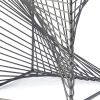 8" Silver Metal Cube Tabletop Sculpture