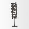 21" Gray Metal Tabletop Sculpture
