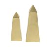 Set of Two 11" Gold Metal Tabletop Sculpture