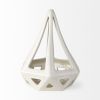 9" White Stainless Steel Tabletop Sculpture
