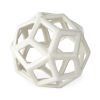 7" White Ceramic Decorative Orb Tabletop Sculpture