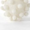 5" Ivory Resin Knobby Nubs Orb Tabletop Sculpture