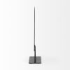 Black Metal Round Geometric Sculpture