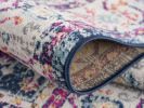 20' Blue And Ivory Oriental Runner Rug