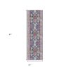 2' X 6' Navy Oriental Area Rug