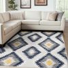 8' X 10' Blue Ikat Kilim Area Rug