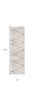 10' Gray And Ivory Geometric Runner Rug