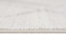 10' Gray And Ivory Geometric Runner Rug