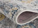 20' Blue And Yellow Floral Runner Rug