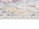 2' X 5' Blue and Ivory Floral Area Rug