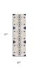 6' Blue And Ivory Southwestern Runner Rug