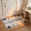3' X 5' Blue and Ivory Southwestern Area Rug