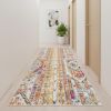13' Gold And Ivory Southwestern Runner Rug