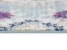 15' Blue And Ivory Medallion Runner Rug