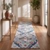 2' X 6' Blue Oriental Area Rug