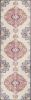 20' Blue And Beige Medallion Runner Rug