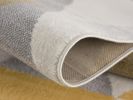 20' Yellow And Ivory Geometric Runner Rug