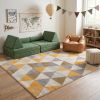 8' X 10' Yellow and Ivory Geometric Area Rug