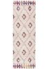 10' Ivory and Gold Geometric Runner Rug