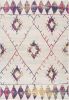 3' X 5' Cream Damask Area Rug