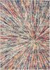 2' X 4' Cream Abstract Area Rug