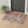 3' X 5' Cream Abstract Area Rug