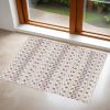 2' X 5' Cream Ikat Area Rug