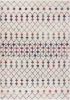 5' X 8' White Modern Geometric Grid Area Rug