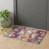2' X 4' Blue and Ivory Abstract Area Rug