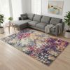 9' X 13' Multicolored Abstract Painting Area Rug
