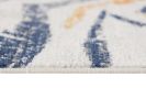 2' X 4' Blue and Gold Abstract Area Rug