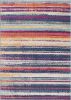 2' X 4' Multicolor Irregular Stripe Boho Area Rug