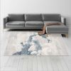 6' X 9' Gray and Blue Abstract Area Rug