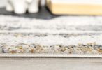 4' X 6' Gray and Ivory Abstract Power Loom Area Rug