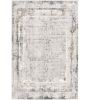 7' X 10' Gray and Ivory Abstract Power Loom Area Rug
