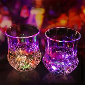 2 Packs Light Up Cups Liquid Activated Multicolor LED Glasses Light Up Drinking Shot Glasses,Glowing Wine Glasses Led Flashing Cups,Favors Adults Shot