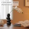 Ceramic Flower Vase for Home - Handcrafted Cobblestone Shape Vase Centerpiece for Wedding,Home Living Room, Home, Office