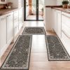 Kitchen Rug Sets of 3 Washable Boho Kitchen Rugs and Runner Carpets Non Slip Kitchen Area Rug for Laundry Room Entryway Hallway
