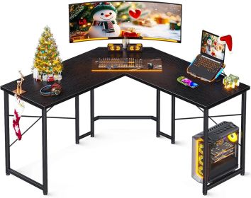 47 inch L Shaped Gaming Desk, Corner Desk Gaming Table for Home Office