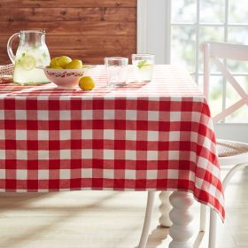 Charming Check Tablecloth, Multicolor, 60"W x 84"L