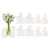 Pillar Candles and Glass Vases Set 24 Pcs, Clear Cylinder Hurricane Candle Holders for Wedding Centerpieces, Tall Vase for Table Decor, Wedding Party