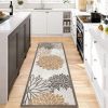 Runner Rugs for Hallway, 2'x6' Laundry Room Rug Mat, Washable Non Slip Kitchen Rugs and Runners, Bathroom Floor Carpet, Beige