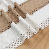Boho Table Runner for Home Decor with Out Tassels 72 Inches Long Farmhouse Rustic Table Runner Macrame Burlap Table Decoration for Living Room Bridal