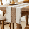 Boho Table Runner for Home Decor with Out Tassels 72 Inches Long Farmhouse Rustic Table Runner Macrame Burlap Table Decoration for Living Room Bridal