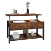 Coffee Table with Storage, Lift-Top Wooden Center Table for Home & Office, Rustic Brown(Shipment from Walmart)