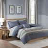 Twin XL Striped Comforter Set with Bed Sheets