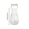 Stylish Plastic Vases Featuring a Diamond Pattern And Ribbon Details - Clear, Perfect for Creating Your Own Flower Arrangements