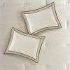 7 Piece Comforter Set Taupe/Brown Queen
