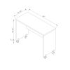 Wooden Mobile Computer Desk, Home Office Desk - Distressed Grey