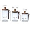1 Pcs 25 OZ Glass Coffee Jars With Spoons, Candy Jars, Biscuit Jars, Storage Jars, Tea Jars, Snack Jars, Seasoning Jars, Salt Jars, Pepper Jars